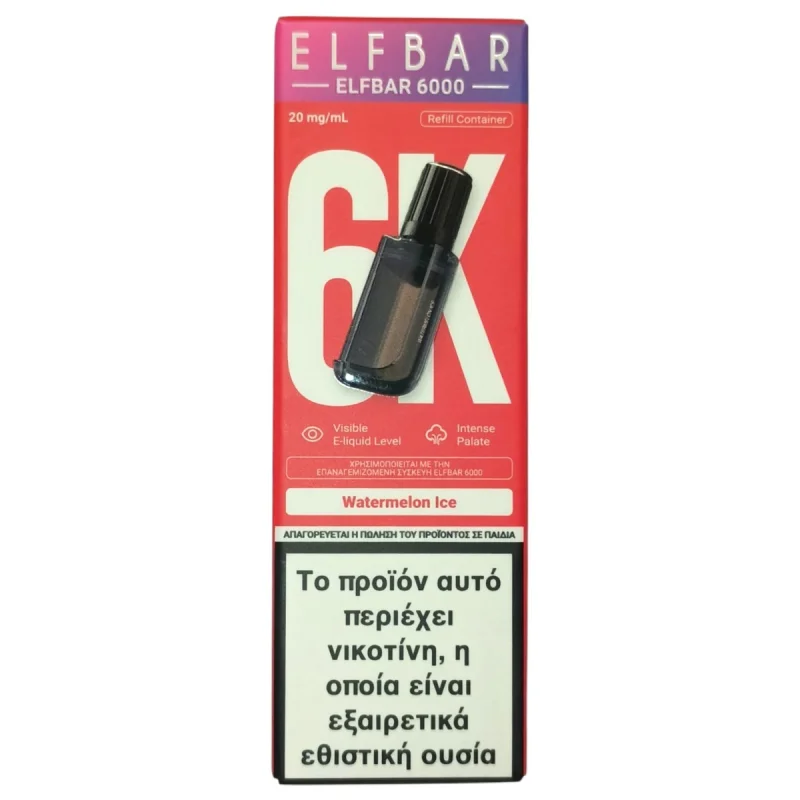 ELF BAR 6000 Watermelon Ice 10ml 20mg/ml