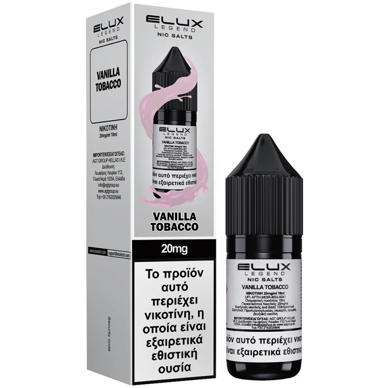 Elux Vanilla Tobacco Salt 20mg 10ml