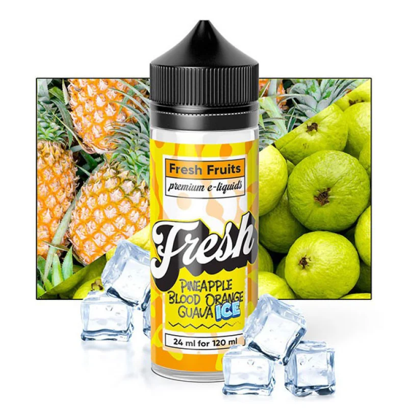 Fresh Premium Eliquids Pinapple Blood Orange Guava Ice 24/120ml