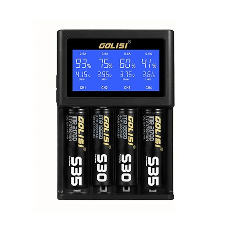 Golisi S4 2.0A Smart Charger With Lcd Screen