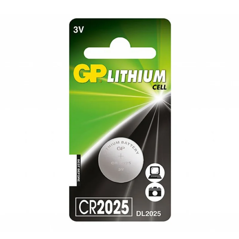 Gp CR2025 3V Lithium Battery - GP Brand - Batteries & Chargers