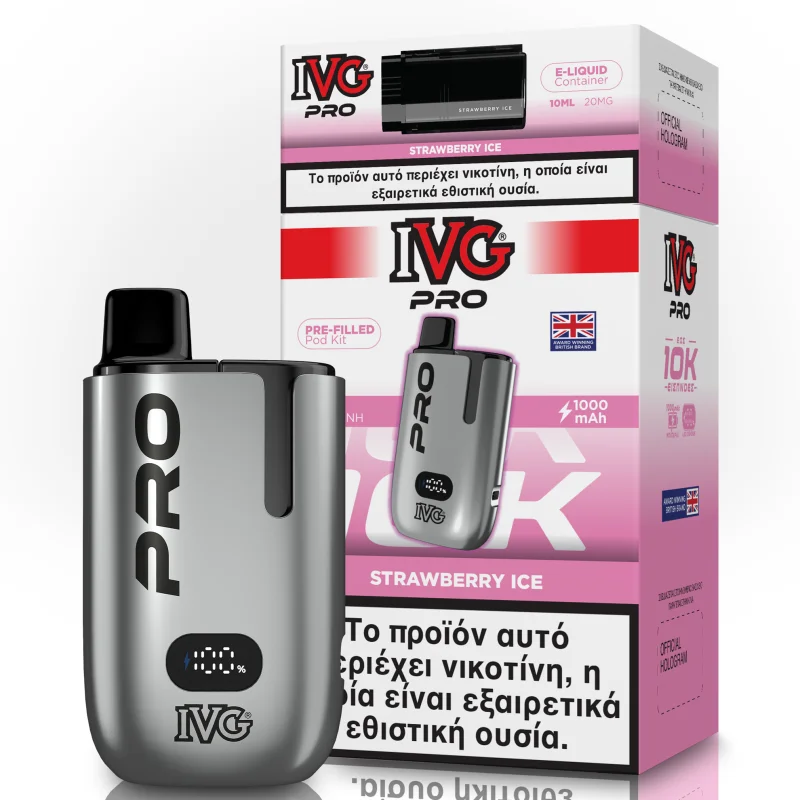 IVG Pro Kit Strawberry Ice + 20mg 2ml - IVG Brand - Disposable Vapes