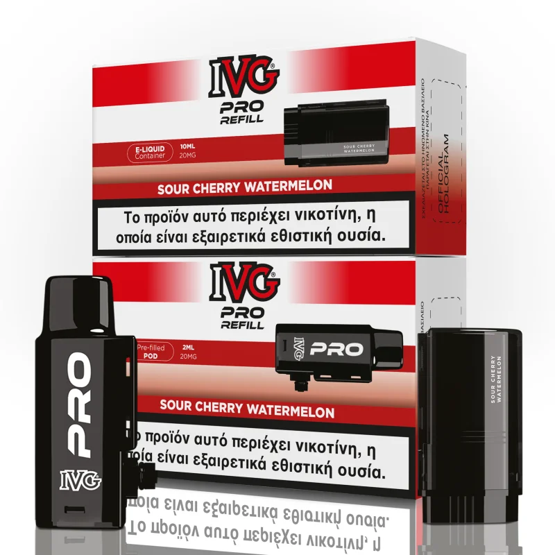IVG Pro Refill Sour Cherry Watermelon + 20mg 2ml