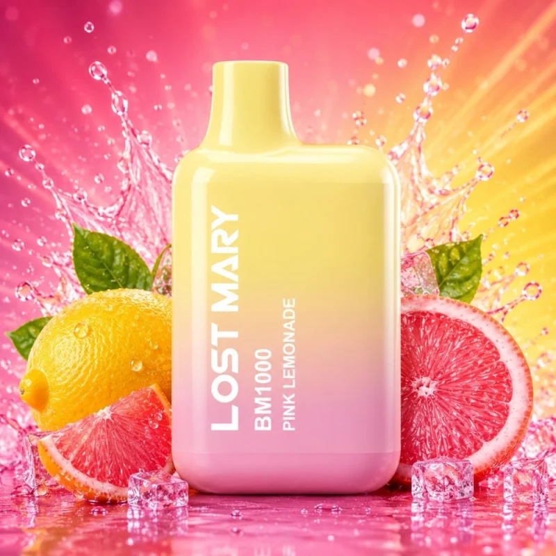 Lost Mary BM1000 Pink Lemonade 20mg 2ml - LOST MARY Brand - Disposable Vapes