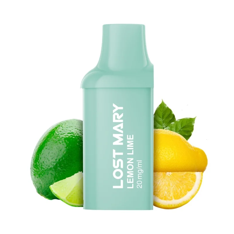 Lost Mary BM1000 Pod Lemon Lime 2ml 20mg - LOST MARY Brand - Disposable Vapes