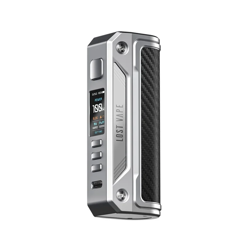 Lost Vape Lostvape Thelema Solo 100W Box SS Carbon Fiber - LOST VAPE Brand - Mods