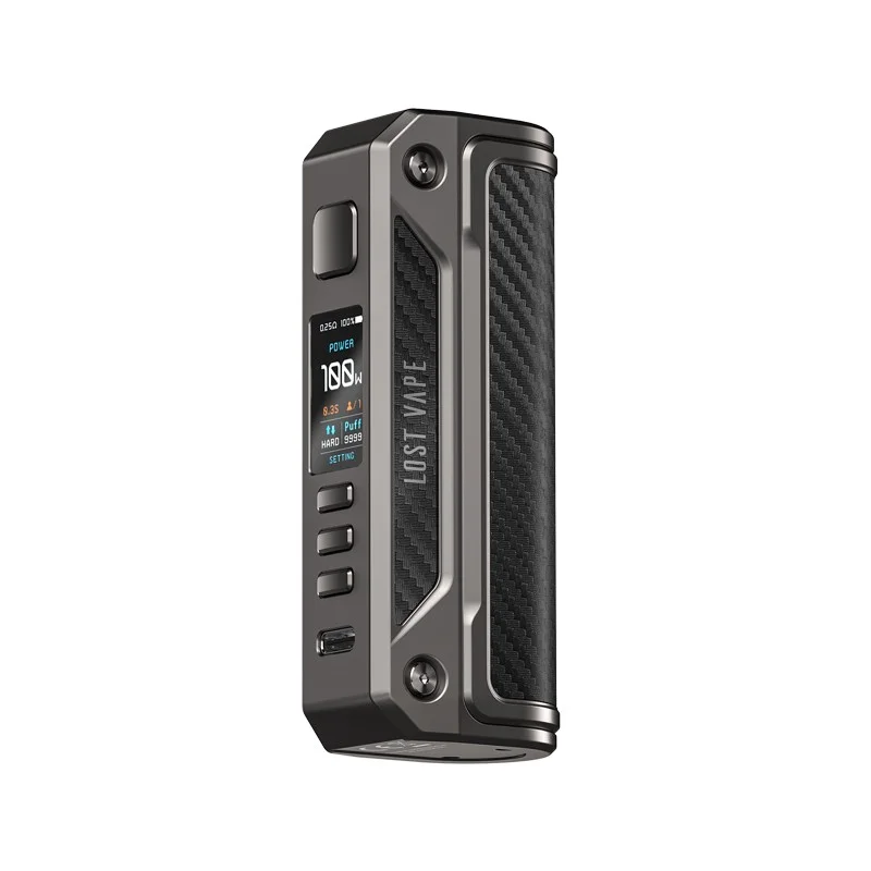 Lost Vape Lostvape Thelema Solo 100W Box Gunmetal Carbon Fiber - LOST VAPE Brand - Mods