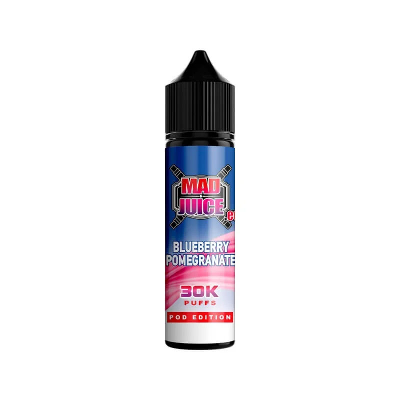 Mad Juice Pod Edition Blueberry Pomegranate 12/60ml - MAD JUICE Brand - Flavour Shots