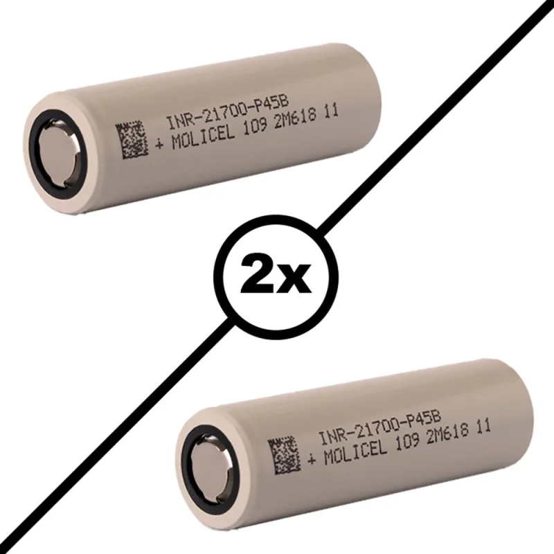 Molicel INR 21700 P45B 45A 4500mAh 2pcs