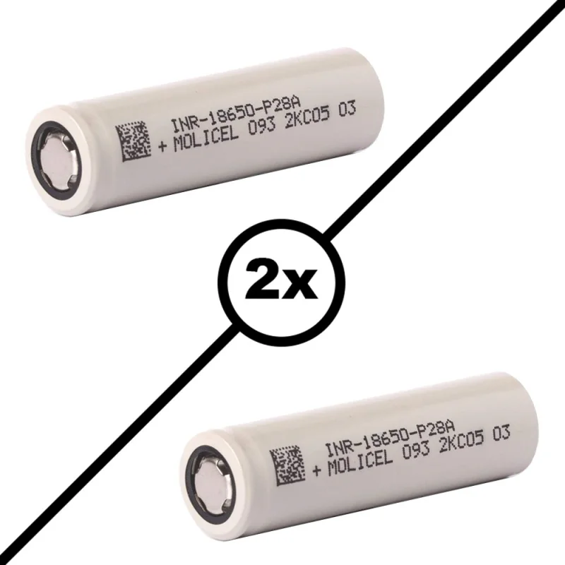 Molicel INR 18650 P28A 35A 2800mAh 2pcs