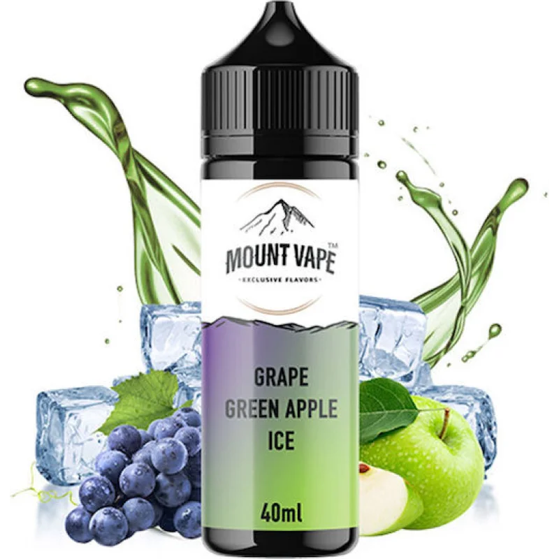 Mount Vape Grape Green Apple Ice 40/120ml - MOUNT VAPE Brand - Flavour Shots