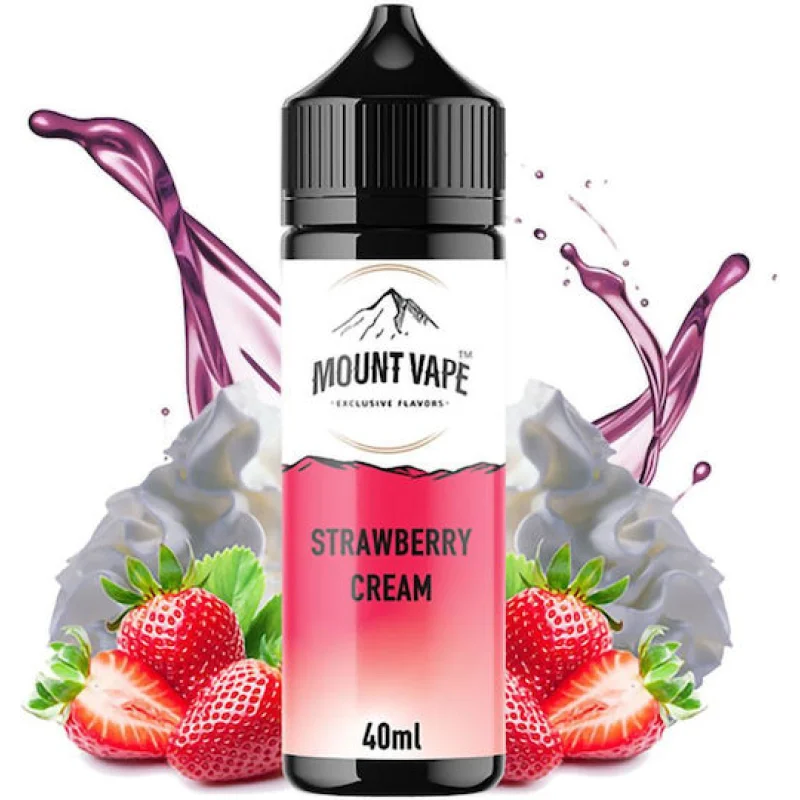 Mount Vape Strawberry Cream 40/120ml - MOUNT VAPE Brand - Flavour Shots