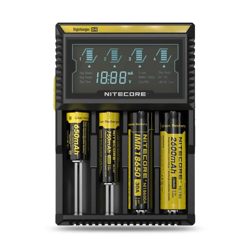 Nitecore Digicharger D4 Charger - NITECORE Brand - Batteries & Chargers