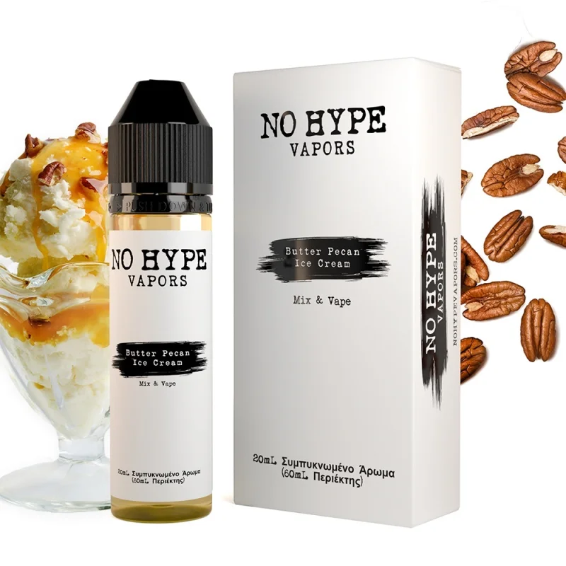 No Hype Vapors Butter Pecan Ice Cream 20/60ml