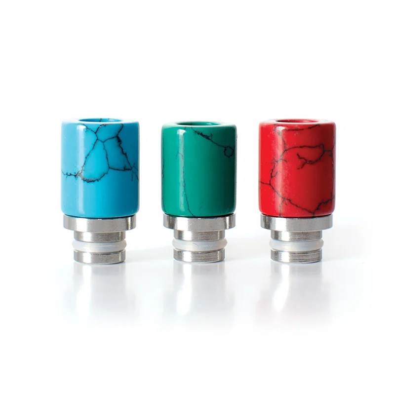 OEM Drip Tip Stainless+Turquoise Κόκκινο
