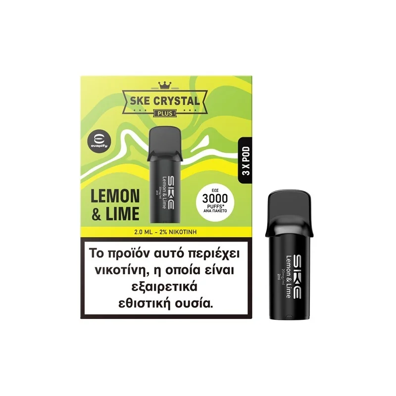 Ske Crystal Plus Pod Lemon Lime 20mg 2ml 3pcs