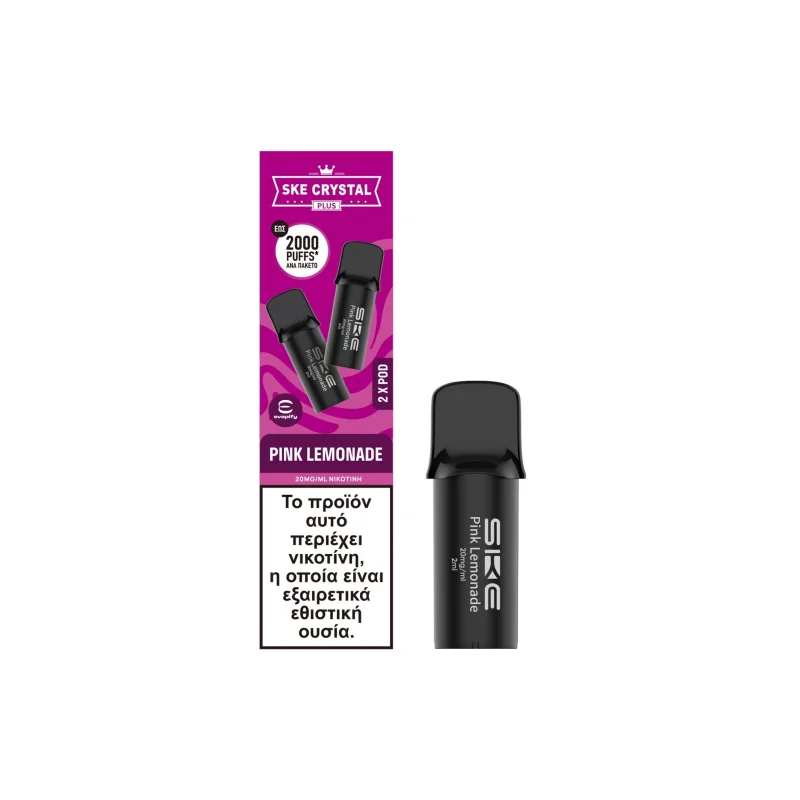 Ske Crystal Plus Pod 20mg 2ml Pink Lemonade 2pcs