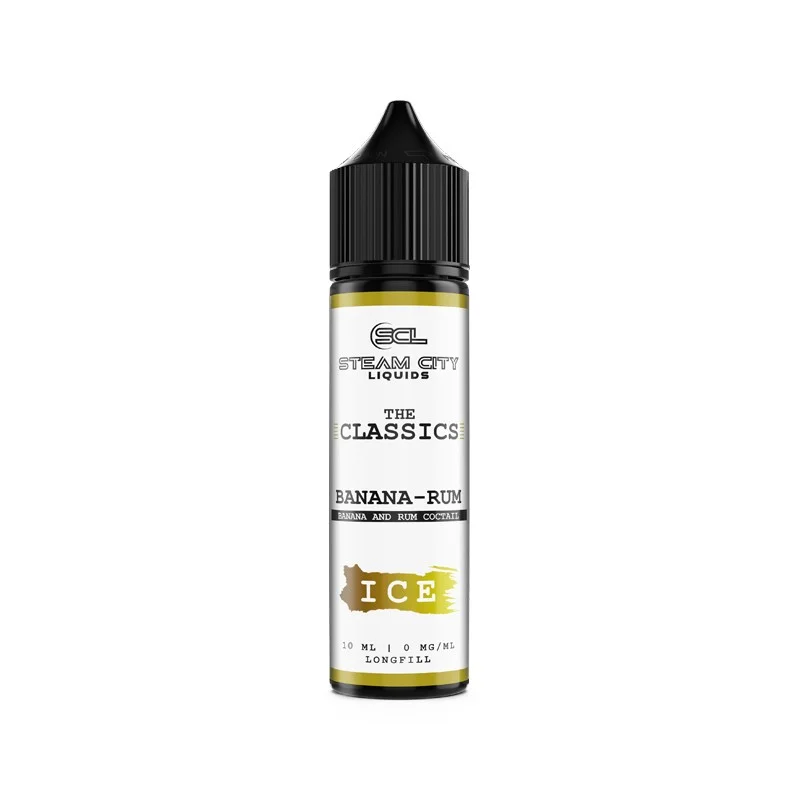 Steam City Liquids The Classics Banana Rum Ice 10/60ml - STEAM CITY LIQUIDS Brand - Flavour Shots