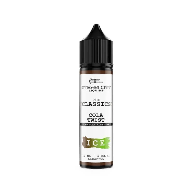Steam City Liquids The Classics Cola Twist Ice 10/60ml - STEAM CITY LIQUIDS Brand - Flavour Shots
