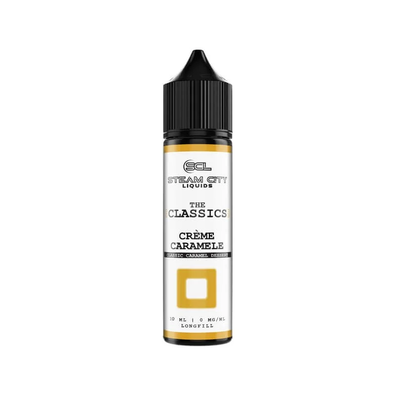 Steam City Liquids The Classics Creme Caramele 10/60ml - STEAM CITY LIQUIDS Brand - Flavour Shots