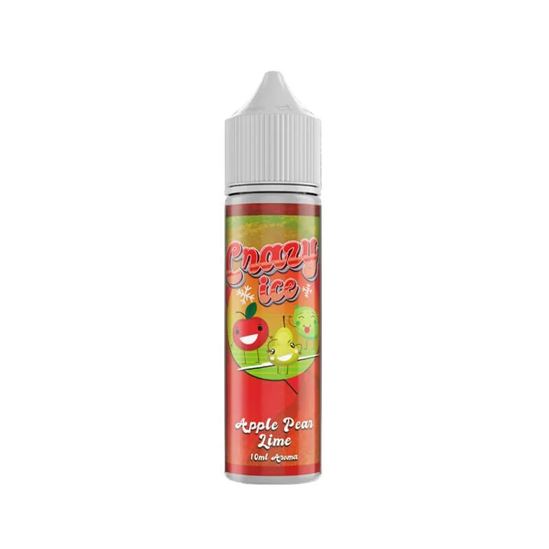 STEAM CITY CRAZY ICE APPLE PEAR LIME FLAVOUR SHOT 10/60ML