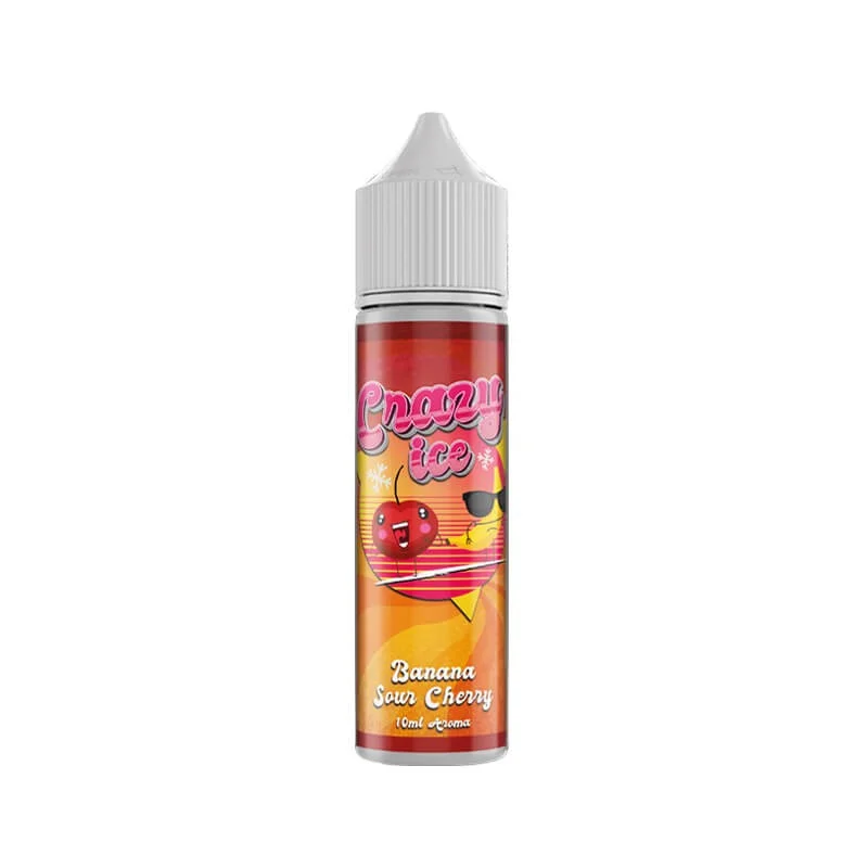 STEAM CITY CRAZY ICE BANANA SOUR CHERRY FLAVOUR SHOT 10/60ML