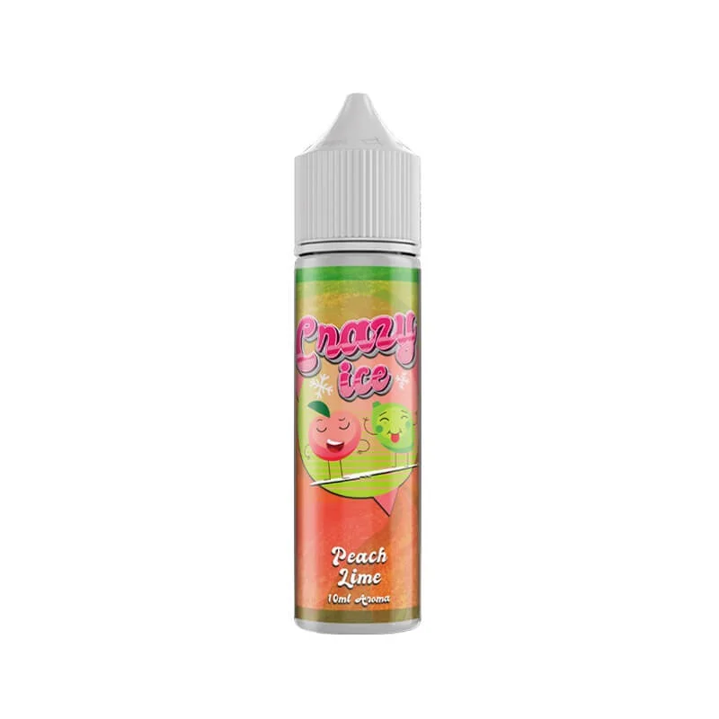STEAM CITY CRAZY ICE PEACH LIME FLAVOUR SHOT 10/60ML