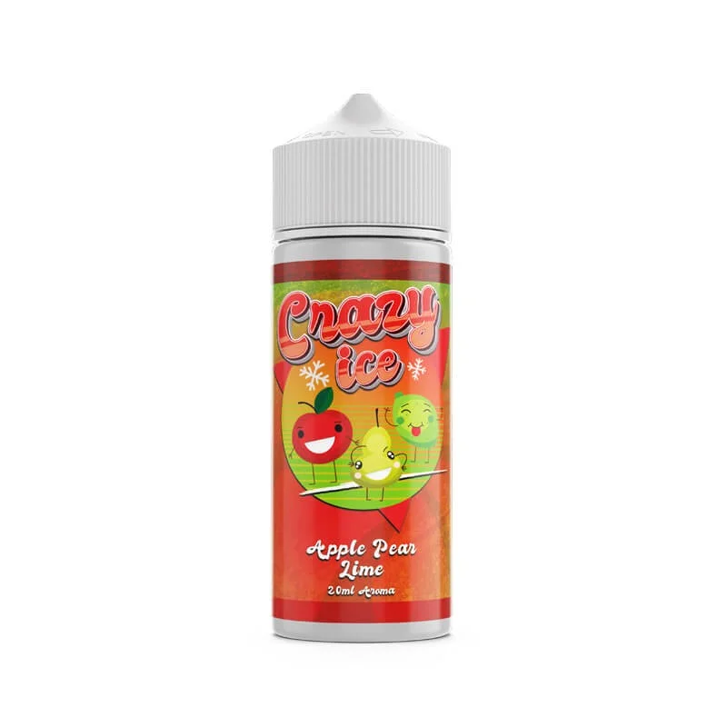 STEAM CITY CRAZY ICE APPLE PEAR LIME FLAVOUR SHOT 20/120ML
