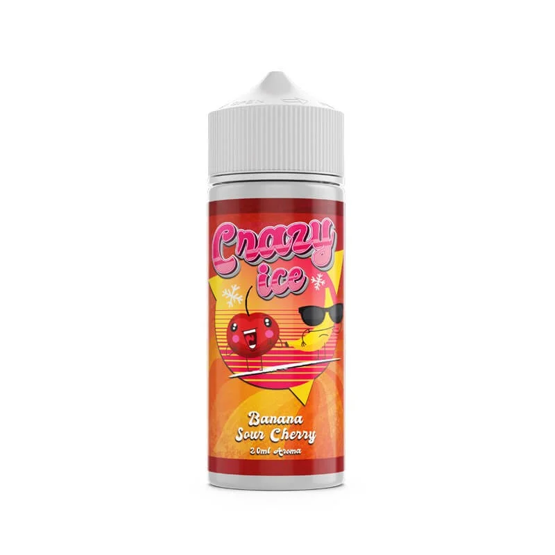 STEAM CITY CRAZY ICE BANANA SOUR CHERRY FLAVOUR SHOT 20/120ML