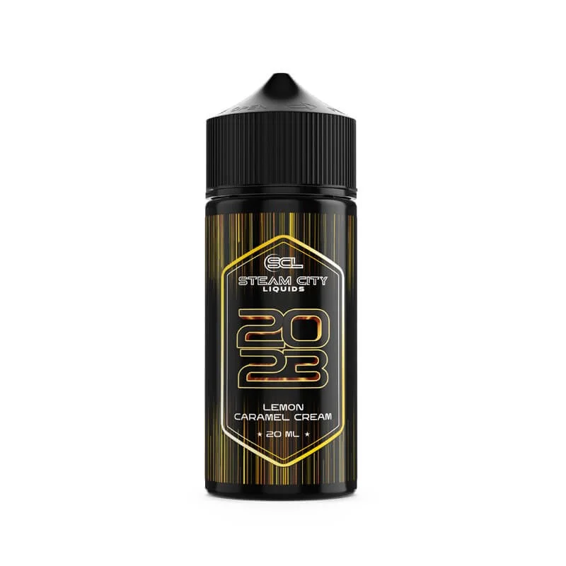 Steam City Liquids 2023 Lemon Caramel Cream 20/120ml - STEAM CITY LIQUIDS Brand - Flavour Shots