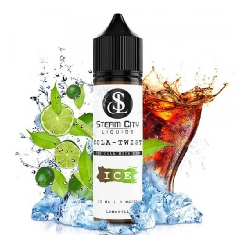 Steam City Liquids Cola Twist Ice 10/60ml - STEAM CITY LIQUIDS Μάρκα - Flavour Shots