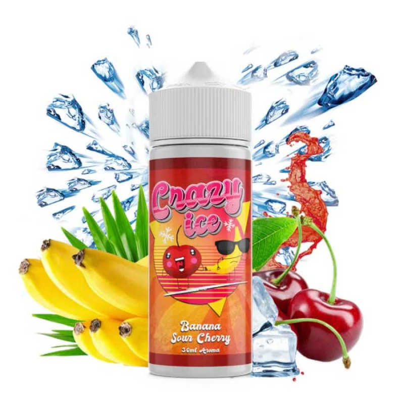 Steam City Liquids Crazy Ice Banana Sour Cherry 20/120ml
