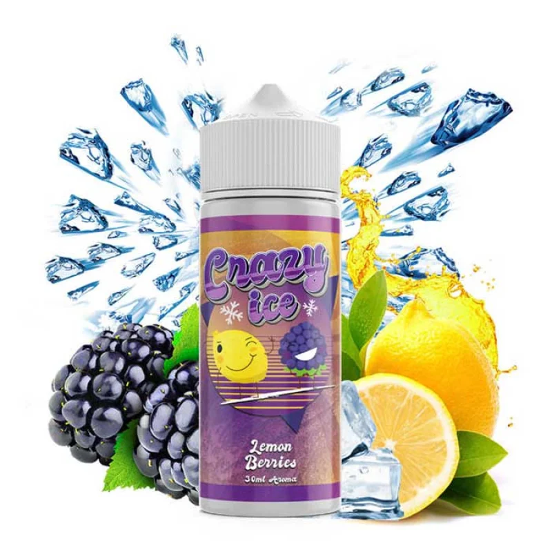 Steam City Liquids Crazy Ice Lemon Berries 20/120ml - STEAM CITY LIQUIDS Μάρκα - Flavour Shots