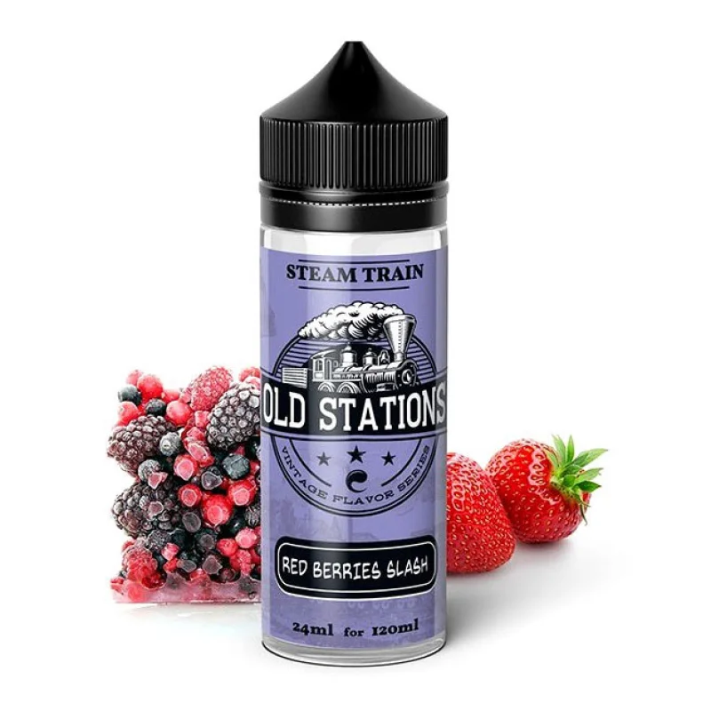 Steam Train Old Stations Red Berries Slash 24/120ml