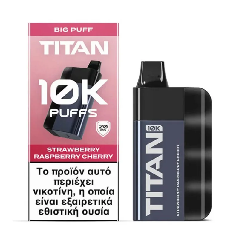 Titan Strawberry Raspberry Cherry 8X2ML 20mg - TITAN Brand - Disposable Vapes