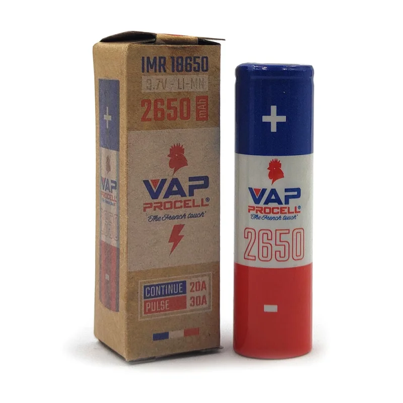 Vap Procell IMR 18650 2650mAh - VAP PROCELL Brand - Batteries & Chargers