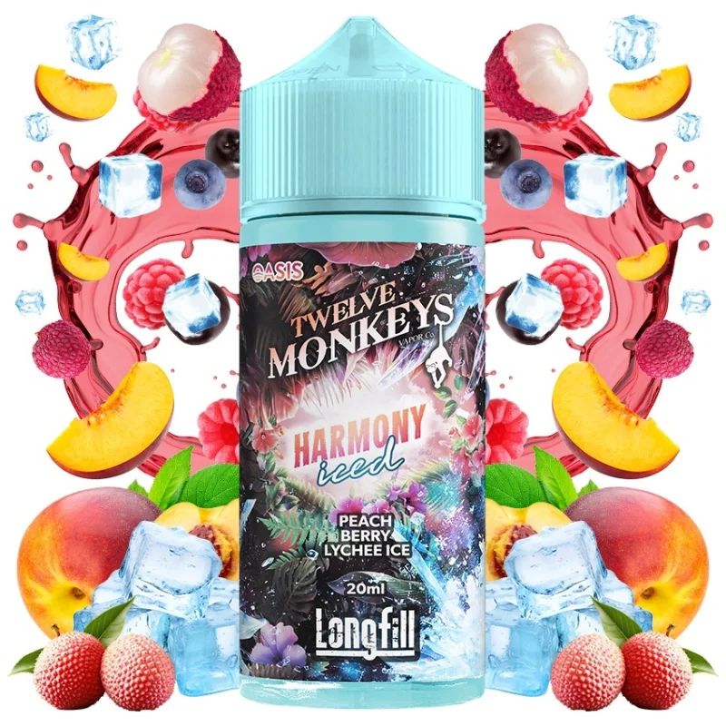 Vapers Experience Twelve Monkeys Oasis Harmony Iced 20/120ml - VAPERS EXPERIENCE Brand - Flavour Shots