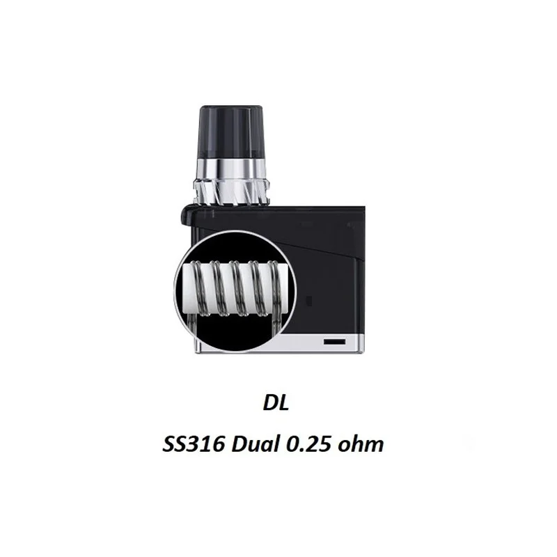 Wismec Preva Replacement Pod 0.25 Ohm - WISMEC Brand - Refillable Pods