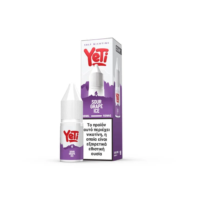 Yeti Summit Sour Grape Ice 10ml 10mg - YETI Brand - Ready-to-Vape e-liquid